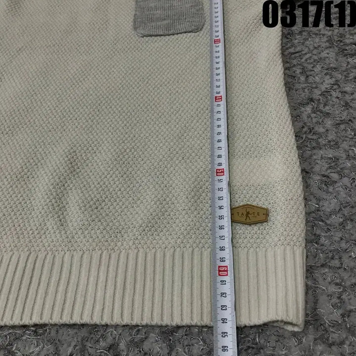 [SOLD OUT] TATE 니트 스웨터 그레이 배색 L