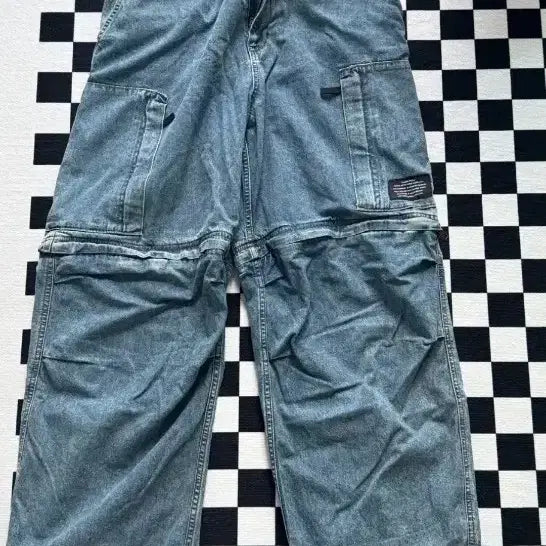 [BUNJANG] GU x Undercover Denim Cargo Pants (XL) / GU X 언더커버 데님 카고 팬츠(XL)