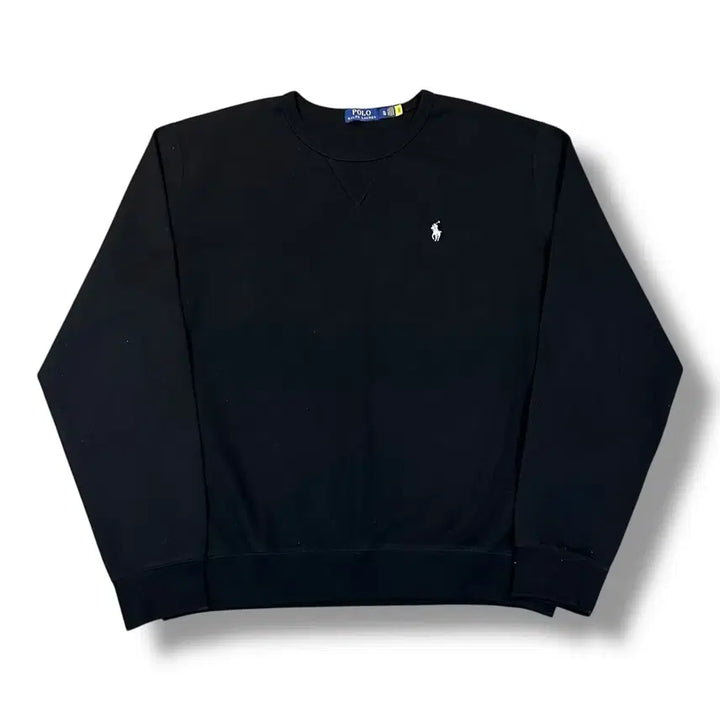 [BUNJANG] Polo Ralph Lauren Black Crewneck Sweatshirt / Polo Ralph Lauren 블랙 맨투맨