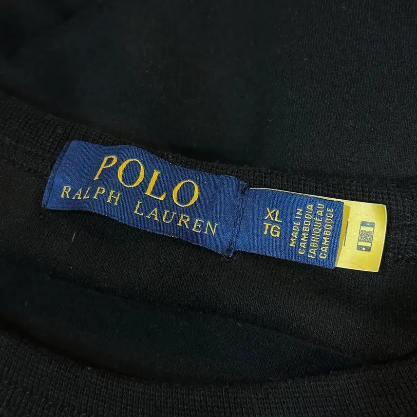 [BUNJANG] Polo Ralph Lauren Black Crewneck Sweatshirt / Polo Ralph Lauren 블랙 맨투맨