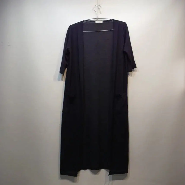 [BUNJANG] Unspecified Long Black Cardigan / 롱 가디건 블랙 포켓 반팔형80~85사이즈여름  63235
