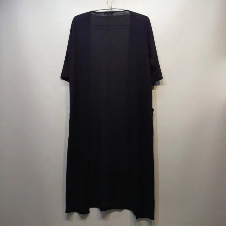 [BUNJANG] Unspecified Long Black Cardigan / 롱 가디건 블랙 포켓 반팔형80~85사이즈여름  63235
