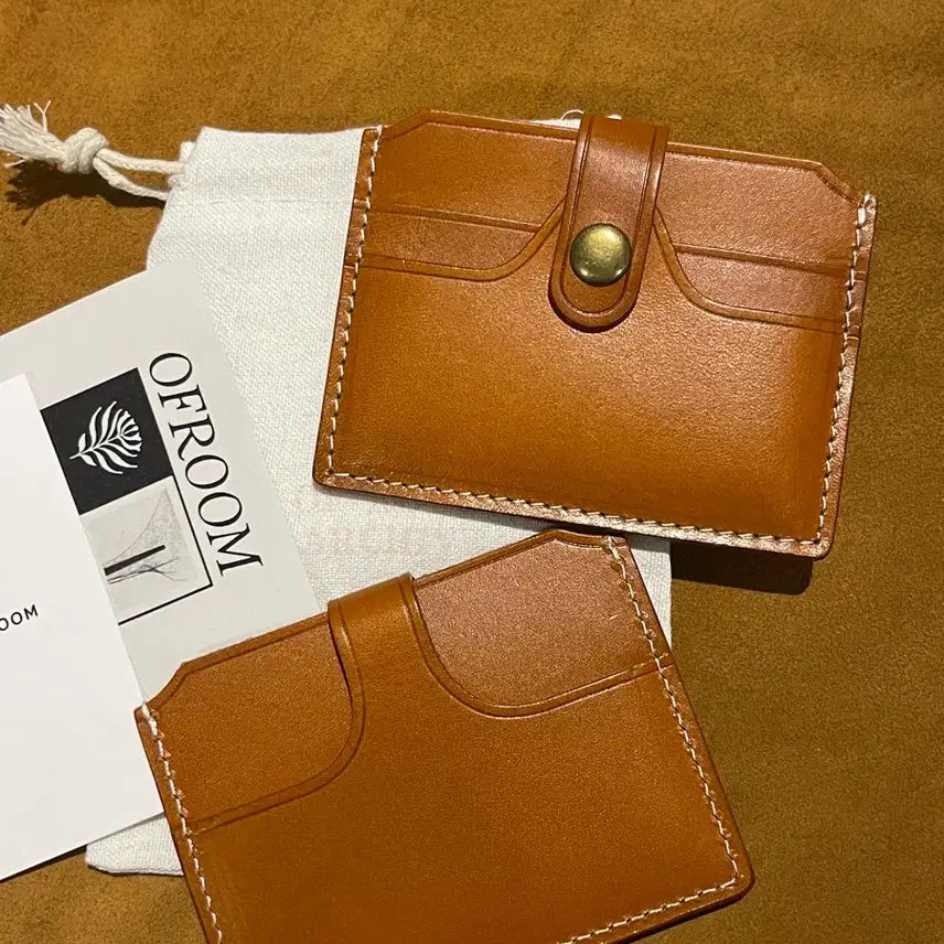 [BUNJANG] Aging Cowhide Slim Card Wallet / 에이징 소가죽 슬림 카드지갑
