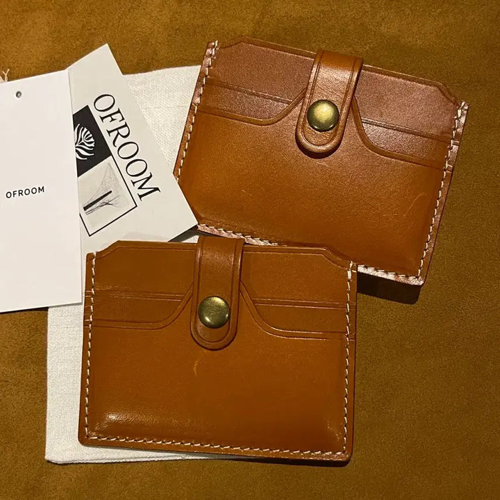 [BUNJANG] Aging Cowhide Slim Card Wallet / 에이징 소가죽 슬림 카드지갑