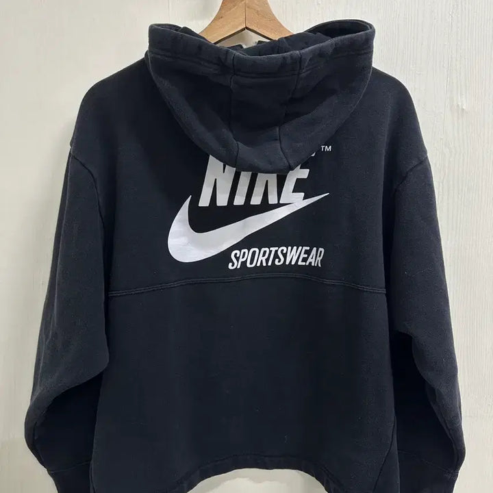 [BUNJANG] Nike Half-Zip Hoodie / 나이키 블랙 하프집업 후드티