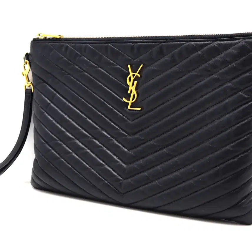 [BUNJANG] Saint Laurent Matelassé Clutch Medium / [착한중고명품동래점] 생로랑 마틀라세 클러치 미듐 559193 상태 B+