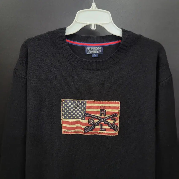 [BUNJANG] Polo Ralph Lauren US Flag Wool Knit Sweater / POLO JEANS 랄프로렌 성조기 성조기 울니트