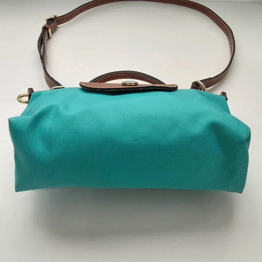 [BUNJANG] Longchamp Le Pliage Original Handle Pouch Mint / 롱샴 르플리아쥬 오리지널 핸들 파우치 민트