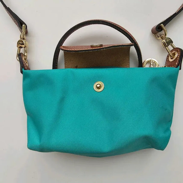 [BUNJANG] Longchamp Le Pliage Original Handle Pouch Mint / 롱샴 르플리아쥬 오리지널 핸들 파우치 민트