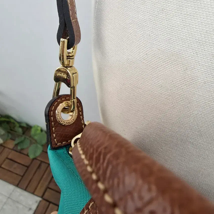[BUNJANG] Longchamp Le Pliage Original Handle Pouch Mint / 롱샴 르플리아쥬 오리지널 핸들 파우치 민트