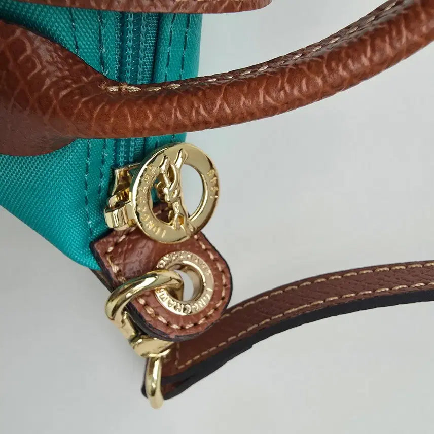 [BUNJANG] Longchamp Le Pliage Original Handle Pouch Mint / 롱샴 르플리아쥬 오리지널 핸들 파우치 민트