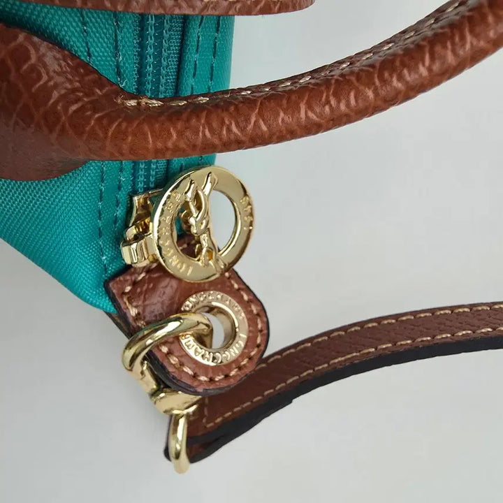 [BUNJANG] Longchamp Le Pliage Original Handle Pouch Mint / 롱샴 르플리아쥬 오리지널 핸들 파우치 민트