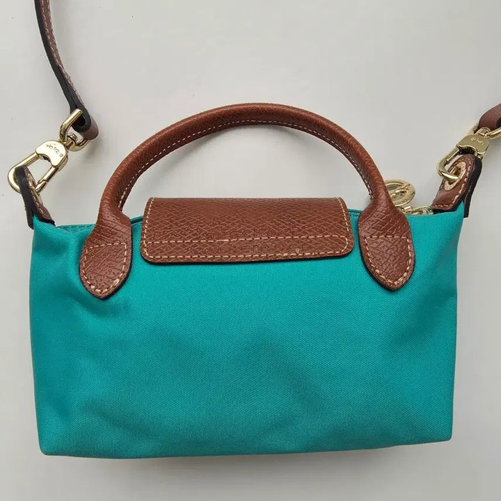 [BUNJANG] Longchamp Le Pliage Original Handle Pouch Mint / 롱샴 르플리아쥬 오리지널 핸들 파우치 민트