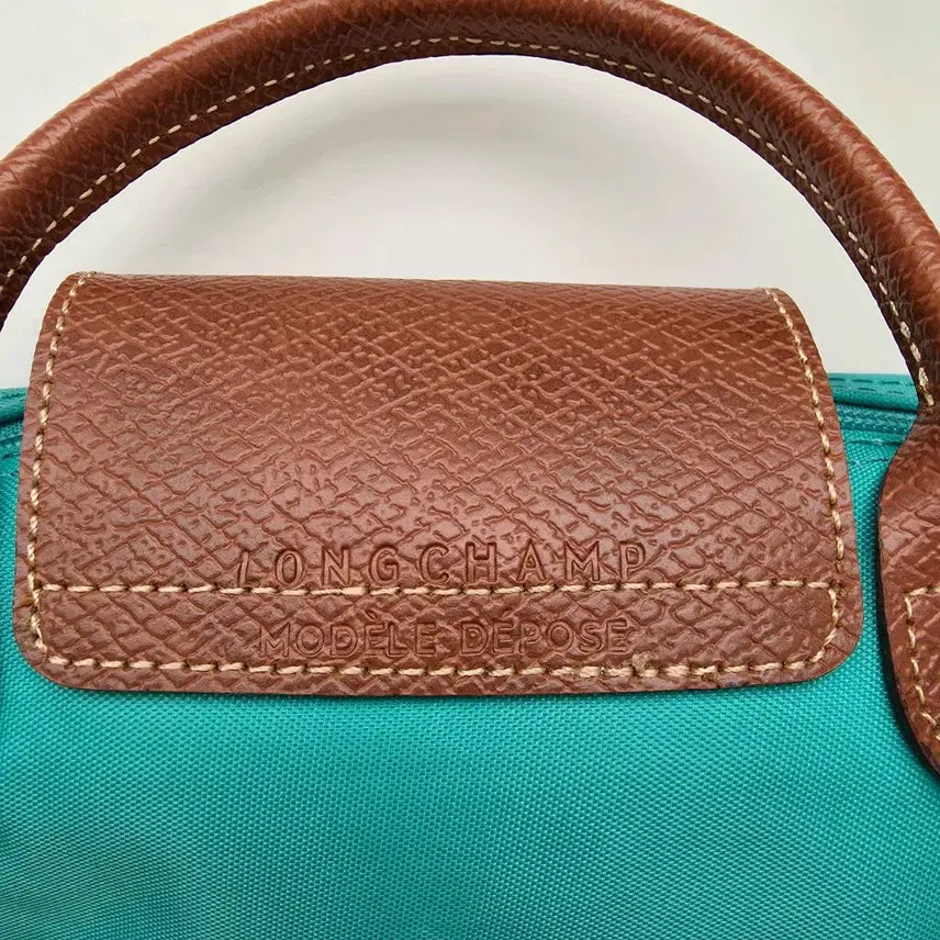 [BUNJANG] Longchamp Le Pliage Original Handle Pouch Mint / 롱샴 르플리아쥬 오리지널 핸들 파우치 민트