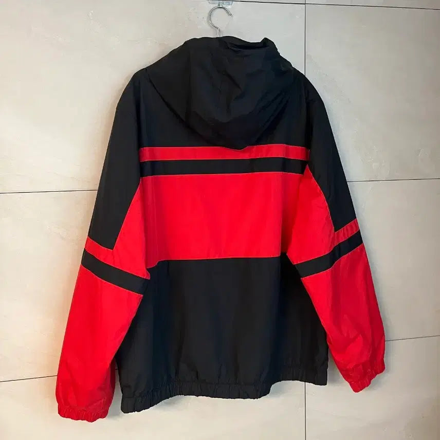 [BUNJANG] Nike NSW Air Woven Anorak Windbreaker Jacket / [XL] 나이키 NSW 에어 우븐 아노락 바람막이 레드 블랙