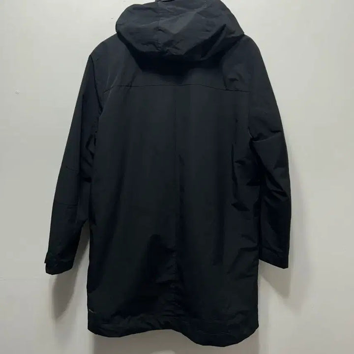 [BUNJANG] Puma Black Hooded Long Coat Jacket L / 푸마 블랙 후드 롱 코트 야상자켓 L