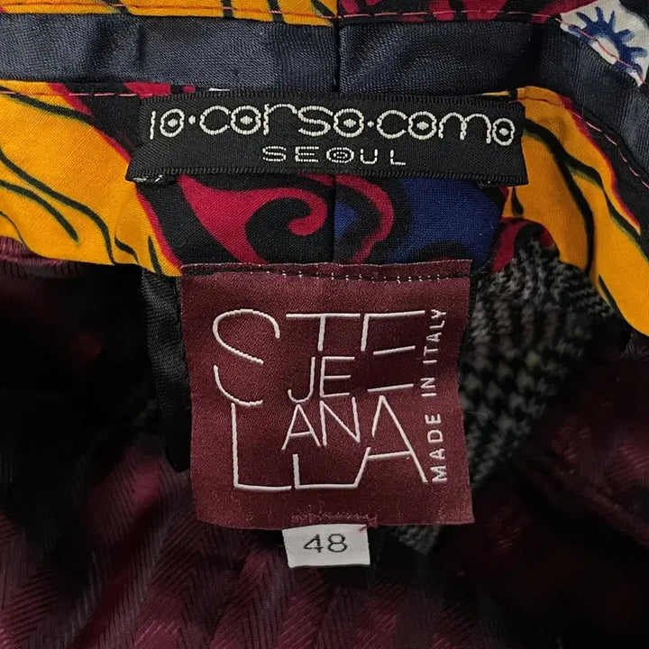 [BUNJANG] 10 Corso Como Stella Jean Checkered Pants / 10 꼬르소 꼬모 스텔라진 체크 팬츠 바지