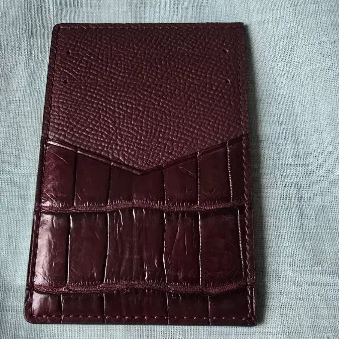 [SOLD OUT] 인피니토 악어가죽 버건디 카드지갑 새제품