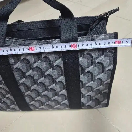[BUNJANG] Rosa.K Cabas Monogram Tote Bag Black / 로사케이 카바스 모노그램 토트백 블랙