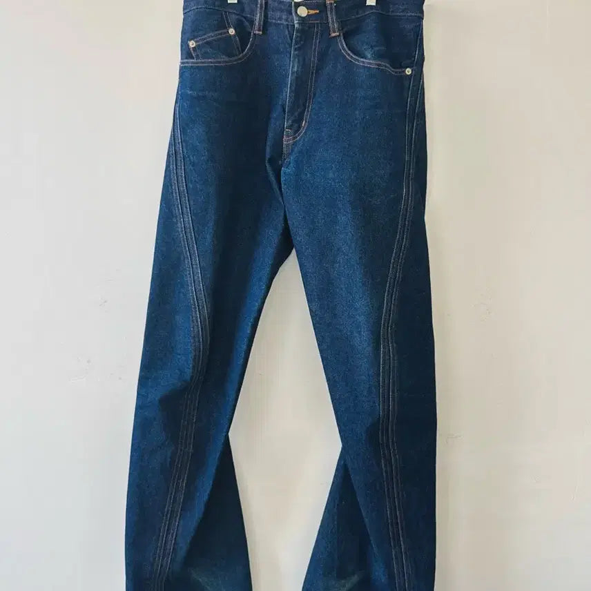[BUNJANG] NVRFRGT Curved Denim Pants / NVRFRGT 네버포겟 커브드 데님팬츠