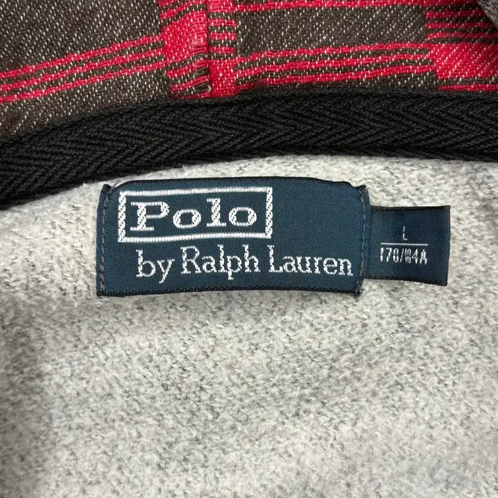 [BUNJANG] Polo Ralph Lauren Gray Fleece Lined Hoodie / Polo Ralph Lauren 그레이 기모 후드 집업