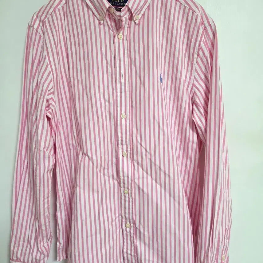 [BUNJANG] Polo Ralph Lauren Boys Pink Striped Shirt / 폴로 랄프로렌 보이즈 핑크 스트라이프 셔츠