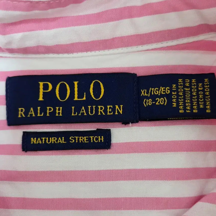 [BUNJANG] Polo Ralph Lauren Boys Pink Striped Shirt / 폴로 랄프로렌 보이즈 핑크 스트라이프 셔츠