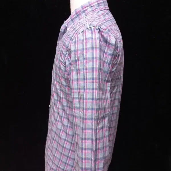 [BUNJANG] Ralph Lauren Tartan Check Long Sleeve Shirt / 랄프로렌 시그니처 정품 남자 춘추용 타탄체크 남성 긴팔남방티셔츠90