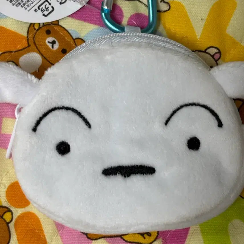 [BUNJANG] Crayon Shin-chan Shiro Carabiner Pouch / 짱구는못말려 흰둥이 카라비너 파우치 [일본정품 새상품]