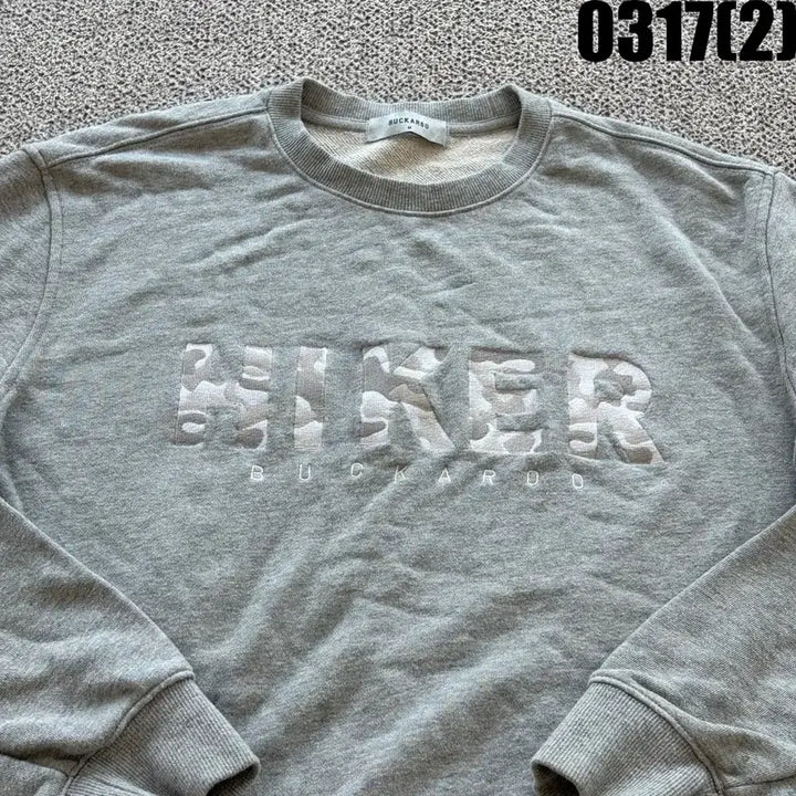 [SOLD OUT] 버카루 HIKER 맨투맨 티셔츠 회색 m