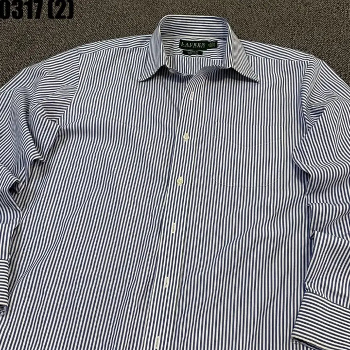[BUNJANG] Lauren Striped Long Sleeve Shirt / 로렌 스트라이프 긴팔 셔츠