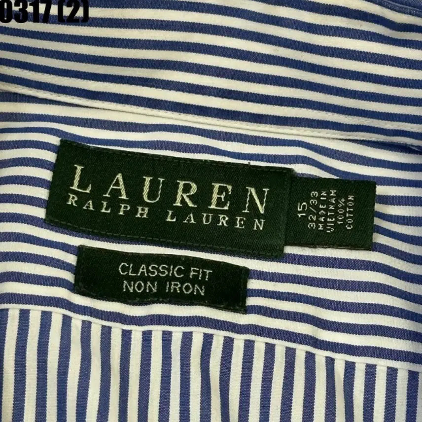 [BUNJANG] Lauren Striped Long Sleeve Shirt / 로렌 스트라이프 긴팔 셔츠