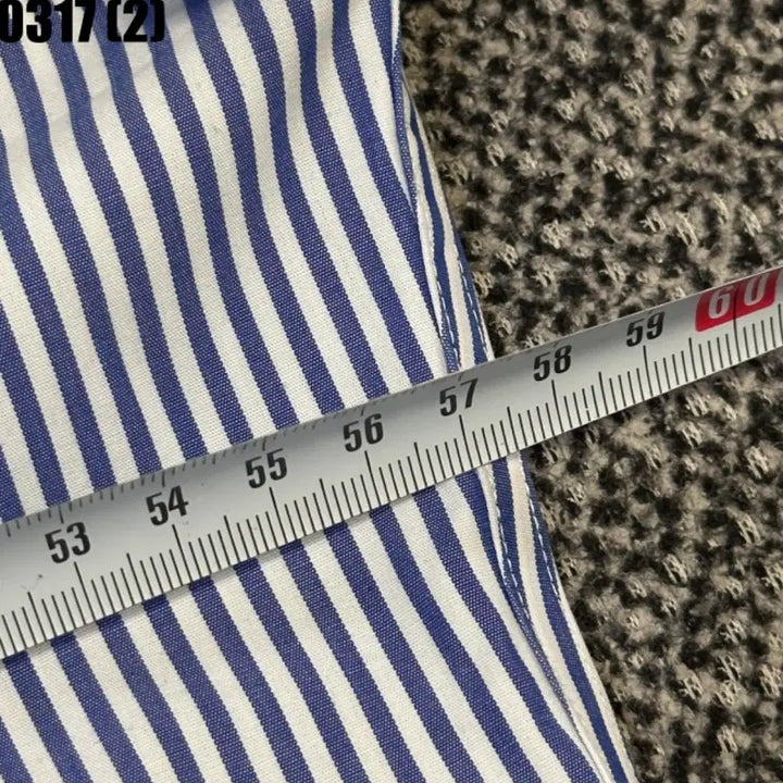 [BUNJANG] Lauren Striped Long Sleeve Shirt / 로렌 스트라이프 긴팔 셔츠