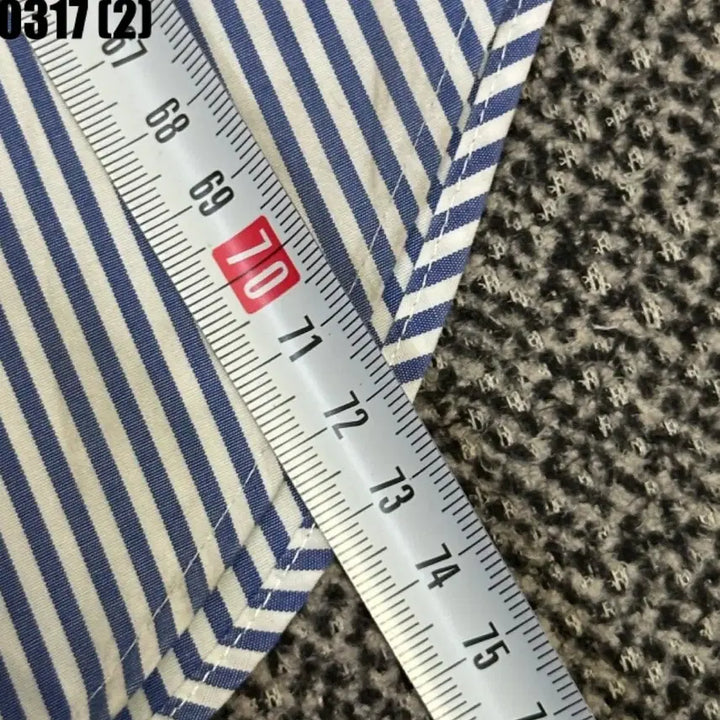 [BUNJANG] Lauren Striped Long Sleeve Shirt / 로렌 스트라이프 긴팔 셔츠