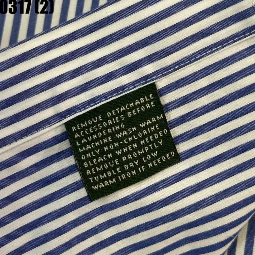 [BUNJANG] Lauren Striped Long Sleeve Shirt / 로렌 스트라이프 긴팔 셔츠