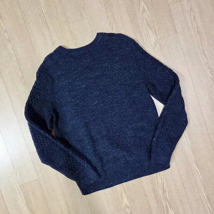 [BUNJANG] Gap Aran Cotton Knit Sweater / 갭 블루 네이비 아란 짜임 코튼 니트