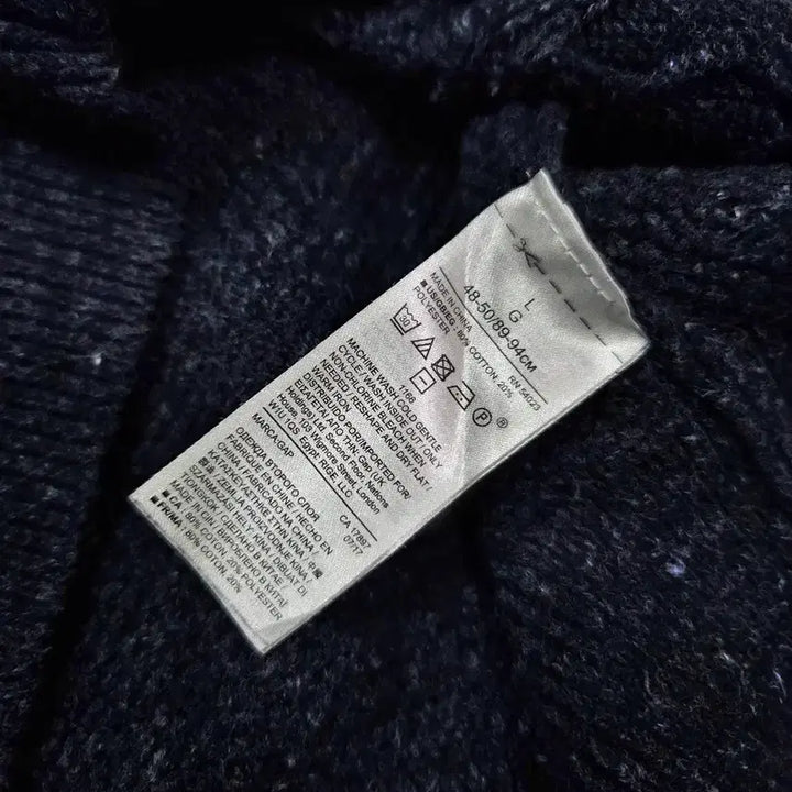 [BUNJANG] Gap Aran Cotton Knit Sweater / 갭 블루 네이비 아란 짜임 코튼 니트