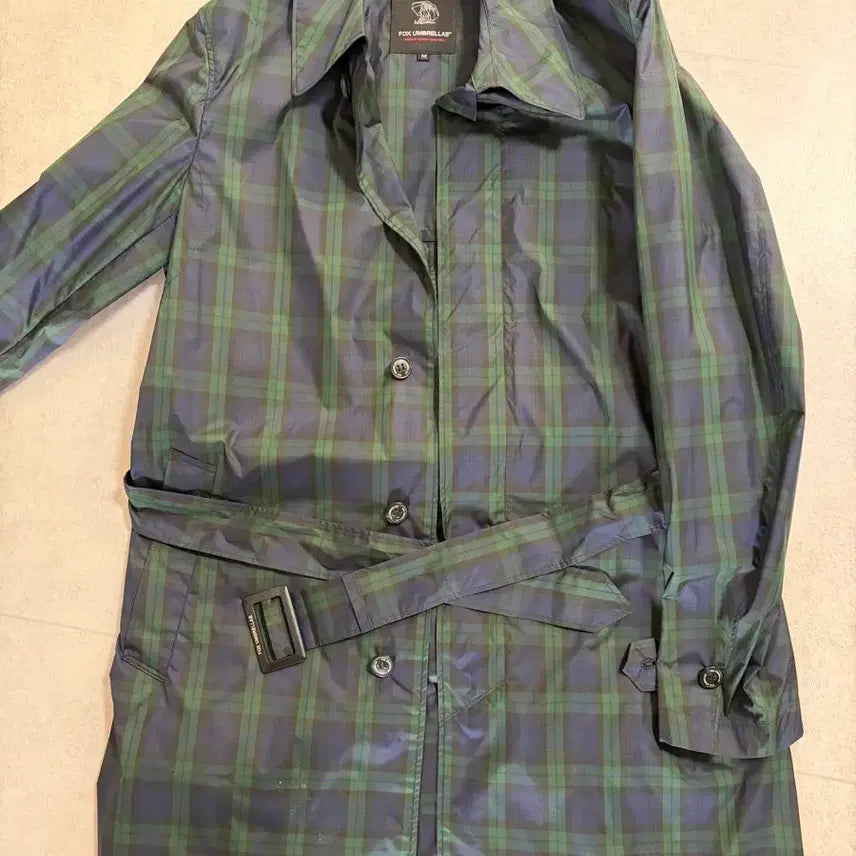 [BUNJANG] Fox Umbrellas Tartan Check Trench Coat - Men&