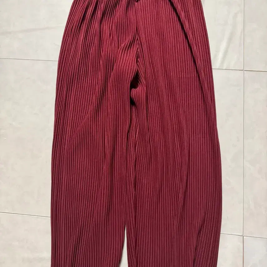 [BUNJANG] Omple Hp48-jf114 Crimson Red Wide Pants / 옴플) Hp48-jf114 와이드 팬츠 크림슨레드 3