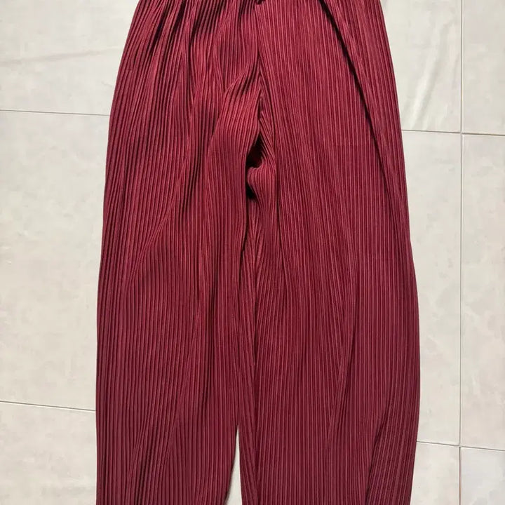 [BUNJANG] Omple Hp48-jf114 Crimson Red Wide Pants / 옴플) Hp48-jf114 와이드 팬츠 크림슨레드 3