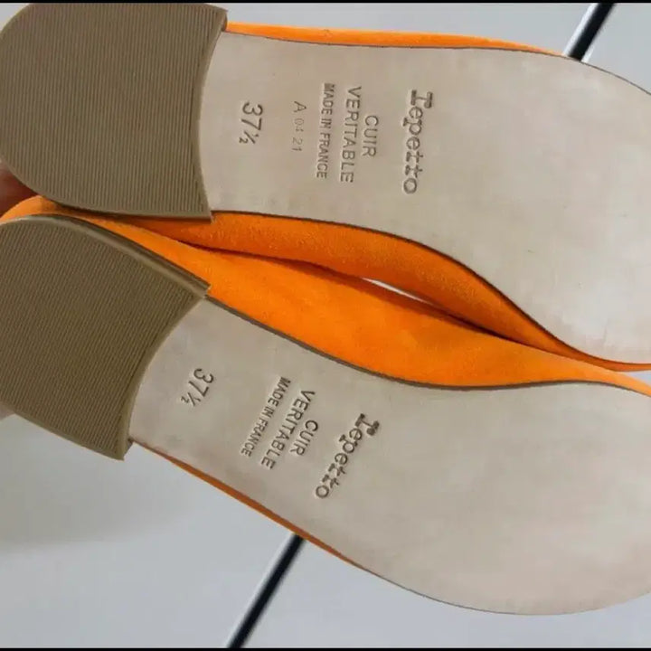 [BUNJANG] Repetto Cendrillon Orange Flat Shoes / 레페토 산드리옹 플랫슈즈 오렌지 새상품 (VO86CV140)