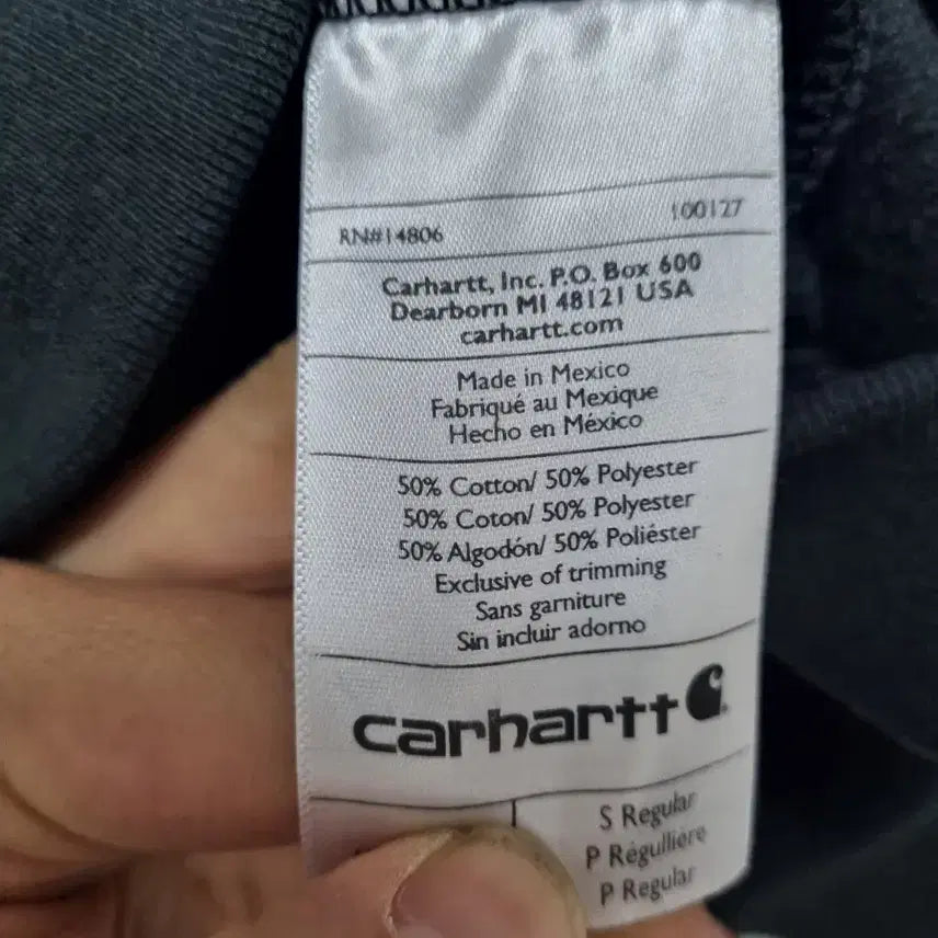 [BUNJANG] Carhartt Black Hoodie S / 칼하트 블랙 후드티 S