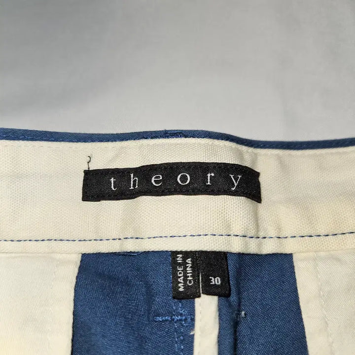 [BUNJANG] Theory Cotton Slacks Pants Blue 30 / Theory 띠어리 백화점판 코튼 슬랙스 팬츠 바지 블루 30