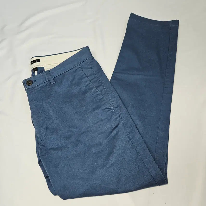 [BUNJANG] Theory Cotton Slacks Pants Blue 30 / Theory 띠어리 백화점판 코튼 슬랙스 팬츠 바지 블루 30