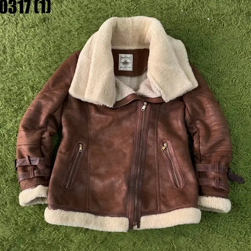 [SOLD OUT] 빈폴 DEAR PAUL 무스탕 자켓 브라운 95