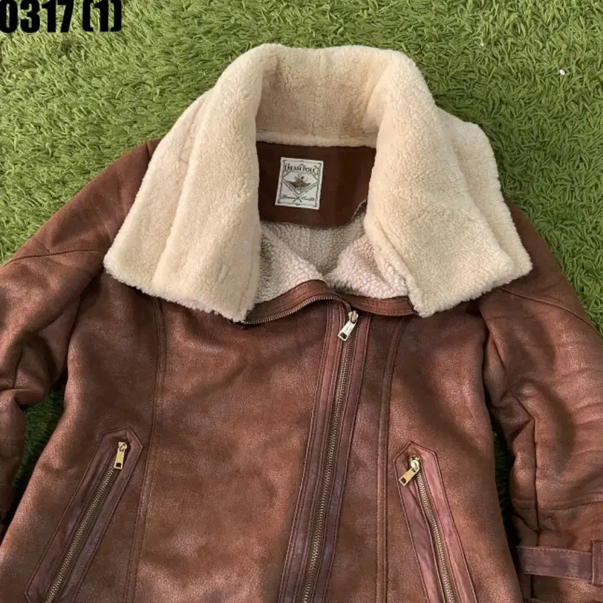 [SOLD OUT] 빈폴 DEAR PAUL 무스탕 자켓 브라운 95
