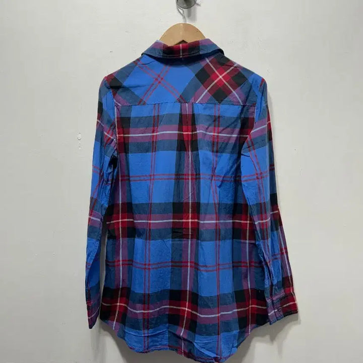[BUNJANG] Beanpole Blue Red Check Shirt / 빈폴 블루 레드 체크 셔츠 S