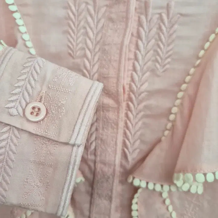 [BUNJANG] Lilly Brown Frill Embroidered Blouse / 릴리브라운 프릴자수 블라우스