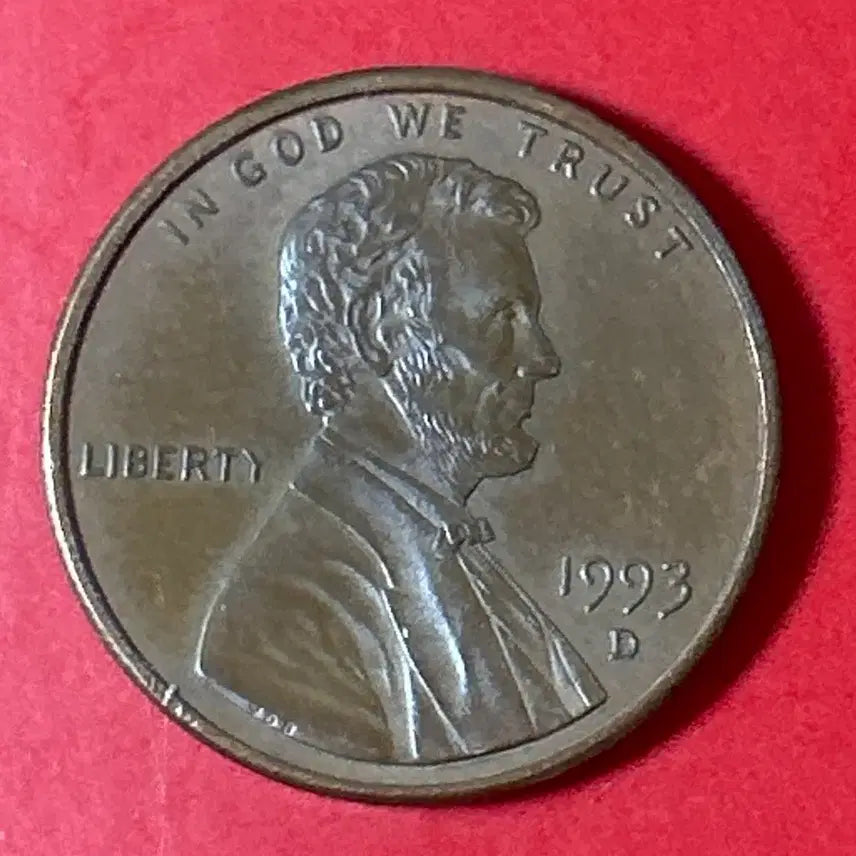 [BUNJANG] 1993 Lincoln Penny Coin / 1993년 미국 링컨 페니 동전 J98