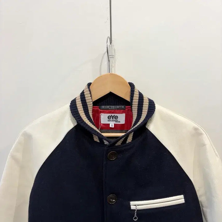[BUNJANG] Junya Watanabe x Comme des Garcons Varsity Leather Jacket / 준야와타나베 x 꼼데가르송 암 레더 바시티 자켓